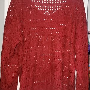 Women's Rust Knit Sweater